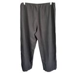 A3 Mill Valley Clothing Co. Ankle Pants 1X Black Linen Blend Elastic Waist Photo 4