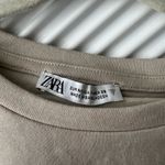 ZARA  Women's Cream Long Sleeve Top Photo 3