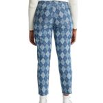 PacSun Eco Diamond Print High Waisted Straight Leg Jeans Photo 3