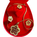 Source Unknown Double Happiness Chinese Jewelry Set Photo 0