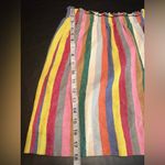 J.Crew Multicolor Striped Linen & Cotton A-Line Skirt size 6 Photo 6