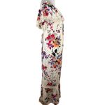 Altar'd State White Floral Print Lace Trim Off-Shoulder Dress Size Small Photo 5