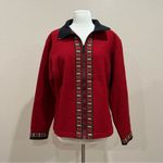 Kuhl ALF Red Began Nordic Wool Coat Size Large Photo 6