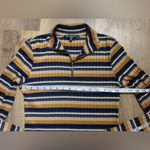 One Clothing ONE ❤️ CLOTHING Women’s Zip-Up Top - Navy, Mustard, Cream 🍂🍁🥮 Photo 2