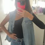 Distressed Denim Cutoff Best Size L Photo 5