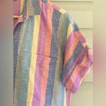 Madewell  Courier Shirtdress in Rainbow Stripe Photo 8