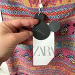 ZARA  Disney Mickey Mouse & Friends Stretch Knit Halterneck Bodycon Dress Size S Photo 6
