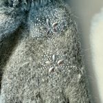 Fuzzy Grey Gloves with Snowflake Accents NWT Gray Photo 3