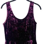 Lush Clothing Lush retro grunge round neck sleeveless crushed velvet fit & flare Dress M Photo 2