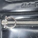 Salvatore Ferragamo  Gancini Black Nylon and Patent Leather Shoulder Bag Photo 5