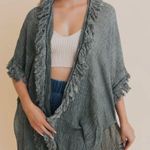 Boutique Sun Bleached Kimono With Fringe  Photo 2