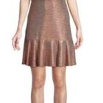Alice + Olivia EUC - Imani Ruffle Hem Metallic Dress - size 8 Photo 0