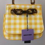 H.O.W. House Of Want We Are Original Shoulder Flap Bag in Yellow Gingham NEW Photo 3