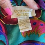 Victoria's Secret Victoria’s Secret Y2K Blue Purple Floral Nightie Size M Slip Gold Label Satin Photo 6