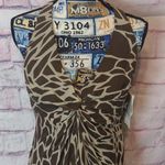 Chetta B  vintage giraffe silk dress size 4 Photo 2
