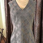 White House | Black Market   Black Plaid Dress Cap Sleeve Emilya Knee Women 2 Photo 2