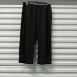 Michael Kors Pants Womens Large Petite Black Cropped Pull On Classic NWT Pockets Photo 1