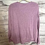 J. Jill Pure Jill Linen Asymmetrical Hem Top Lavender Pastel LG Purple Photo 1