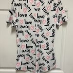 SheIn SHIEN Letter And Heart Print Romper Photo 6