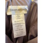 David's Bridal One Shoulder Tulle Sweetheart Bridesmaid Dress Grey purple sz 6 Photo 4
