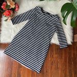 Gap  Navy Stripe Mini Dress Knit Half Sleeve Size Small Photo 0