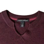 autumn cashmere Split Neck Lightweight Sweater Plum Size Medium 100% Cashmere Photo 1