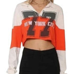 Daydreamer  New York City 77 Wide Stripe Rugby Polo Long Sleeve T-Shirt Large NWT Photo 0