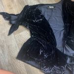 Reformation  Plunging Black Bara Wrap Top size xs/s Photo 3