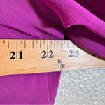 CAbi Purple Sheer Long Sleeve Button Down Shirt Womens L Classic Preppy Parisian Photo 2