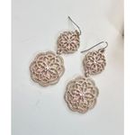 Double drop link and gold toned chandelier style earrings Gold Photo 3