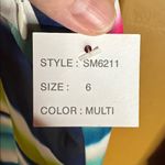 NWT V Cristina Multicolor Striped Halter Maxi Dress Rainbow Summer Size 6 White Photo 8