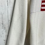 Vintage Carly Blake American Flag USA Ribbed Hem Crew Neck Sweater Large Red Photo 3