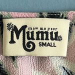 Show Me Your Mumu The Conga Baja Bloom Crinkle Stretch Pink V-Neck Wrap Top Photo 6