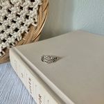 Vintage Lotus Flower Silver Ring Minimal Cut Out Floral Minimal Classic Feminine Jewelry Photo 8