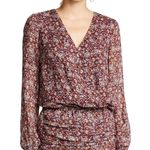 Ramy Brook Vina Silk Blend Long Sleeve Mini Dress M Photo 0