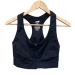 Avia  black front zip sports bra size XXL (bust 30 inches) Photo 0