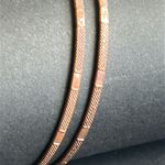 Women’s vintage dainty set of 2 rose gold‎ tone bangle bracelets one size Gold Photo 2