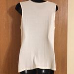 Jennifer Lopez - Cream dressy tank top with gold sequins. Size Large. EUC Photo 1