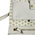 Swavorski Swarovski Crystal Studded Vegan Leather Travel Wallet Wristlet Beige Photo 7