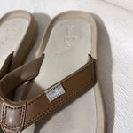 Sanuk  WOMENS Tripper FLIP FLOPS H2O Yeah sz 6 tan leather thong sandals Photo 3