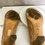 AGL| Nude Patent Leather Designer Heel Tan Size 7.5 Photo 4