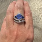 Bomb Party Women’s Set of Seven Pieces of Elegant Necklaces & Rings Size 5 & 6 Blue Photo 6