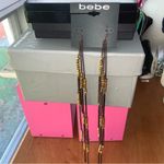 Bebe  Long Dangling Bohemian Brown Women's Earrings New with Tags Photo 7