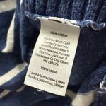 Vineyard Vines  Womens Sweater Size‎ S Navy Blue White Relaxed Cotton Photo 8