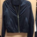 EXPRESS Black Satin Jacket Photo 1