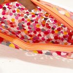 Vera Bradley Bright Confetti Transparent Travel Pouch Makeup Bag Photo 2