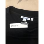 Chico’s Travelers Women’s Black Sleeveless Pullover Dress Size L Ruffle Hem Size L Photo 6