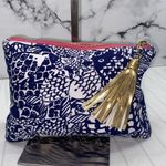 Lilly Pulitzer For Target - Upstream Clutch Bag Navy Blue Tassel Photo 3