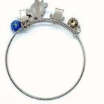 Boutique Beaded Sea Turtle Charm Colorful Bangle Bracelet Photo 1