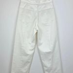 Madewell The Emmett Wide Leg Crop Jean Welt Pocket High Rise White US 26 NWT Photo 12